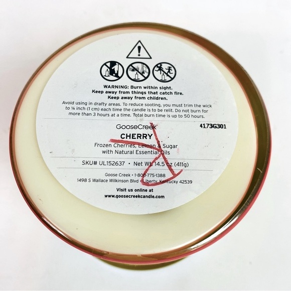 Goose Creek Cherry Popsicle 3Wick Candle - Picture 4 of 4